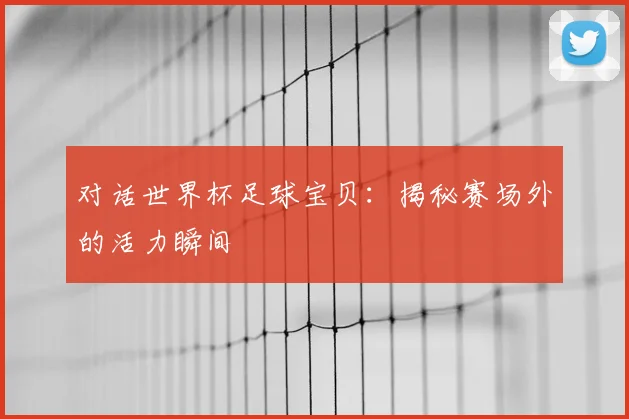 对话世界杯足球宝贝：揭秘赛场外的活力瞬间
