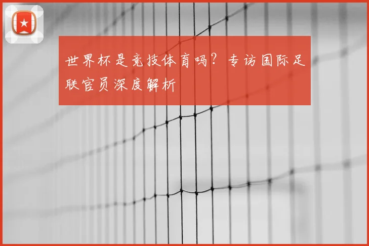世界杯是竞技体育吗？专访国际足联官员深度解析